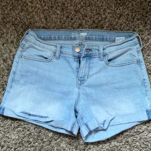 Light wash blue denim shorts from old navy size 4